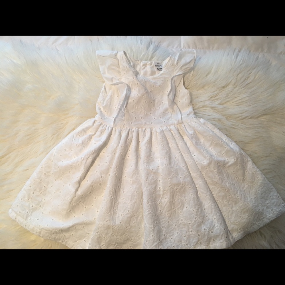 Carters White Dress 12 Month